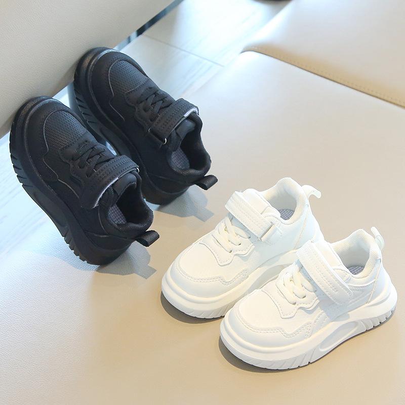 Spring Autumn Kids White Shoes Boys Girls Lightweight Soft Sole Casual Sneakers Baby Sports Shoes