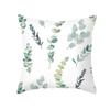 Summer Small Fresh Green Plant Print Pillowcase Peach Skin Green Leaf Home Sofa Pillowcase Bedroom Cushion