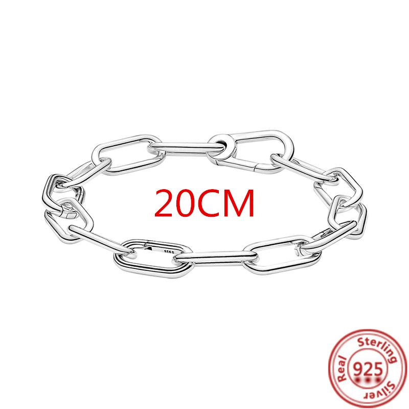 Me Ring S925 Sterling Silber Perle Runder Verbinder Charm Doppelarmreif Passend für Original Me Gliederkette Armband Schmuck