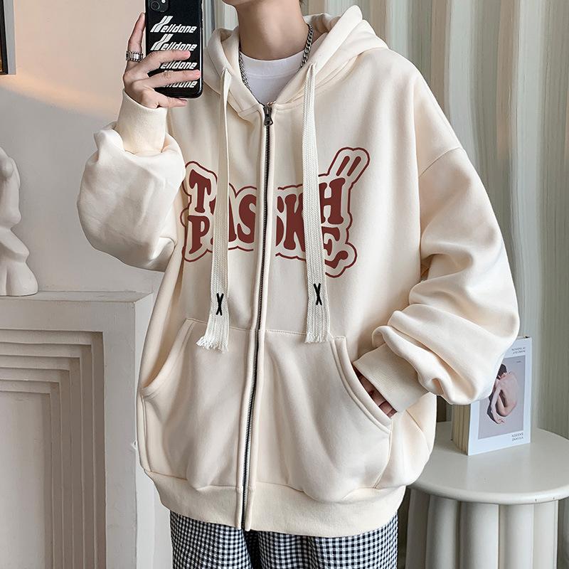 

Модный брендовый кардиган с капюшоном, свитер для мужчин, весна и осень, новая свободная студенческая куртка для подростков 4XL хаки