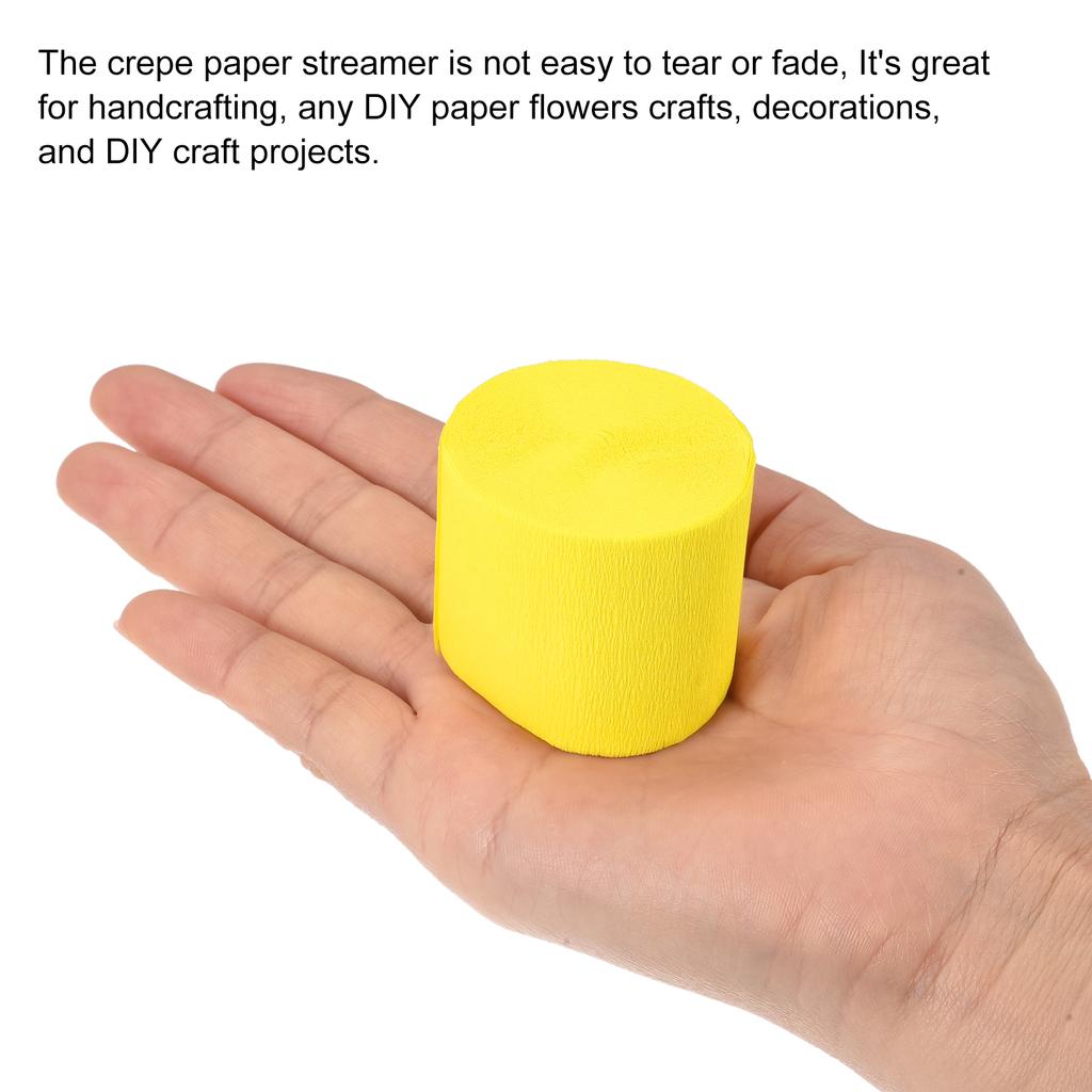 3/6 Stück Lebhafte Krepppapier-Luftschlangen Party-Luftschlangen Dekorationen 1,37" für Verschiedene Geburtstagsfeier Hochzeits-Festival-Dekorationen