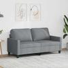 Vidaxl 2-Seater Sofa, Light Grey, 140 Cm, Upholstered In Fabric