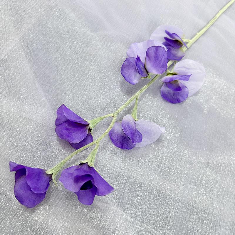 Sweet Artificial Flower Pea Wedding Hotel Restaurant Room Wall Decoration