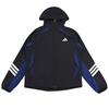 Hooded Zip Jacket Striped Black Kids Jackets JL6909