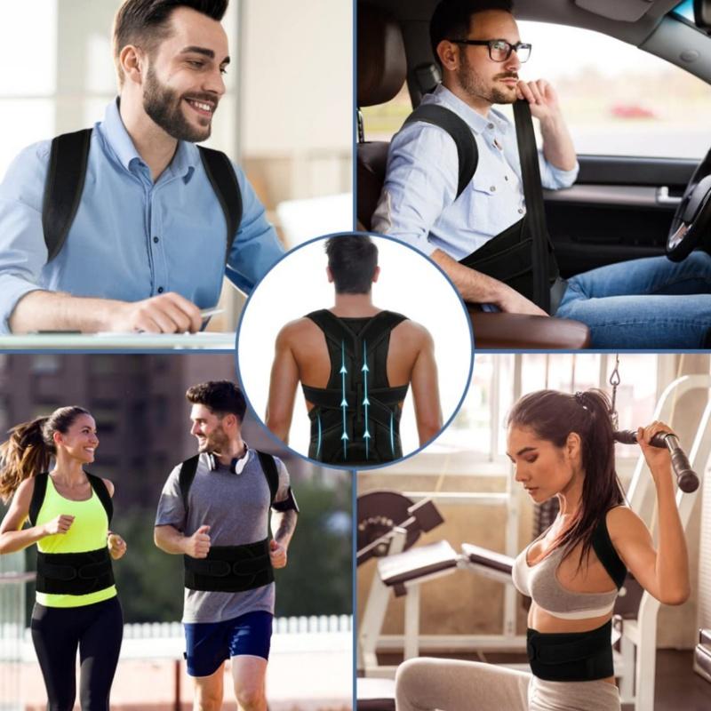 Reinforcement Belt Lumbar Column Posture Correction Vest Adjustable Back Support Shoulder Spinal Support Neck