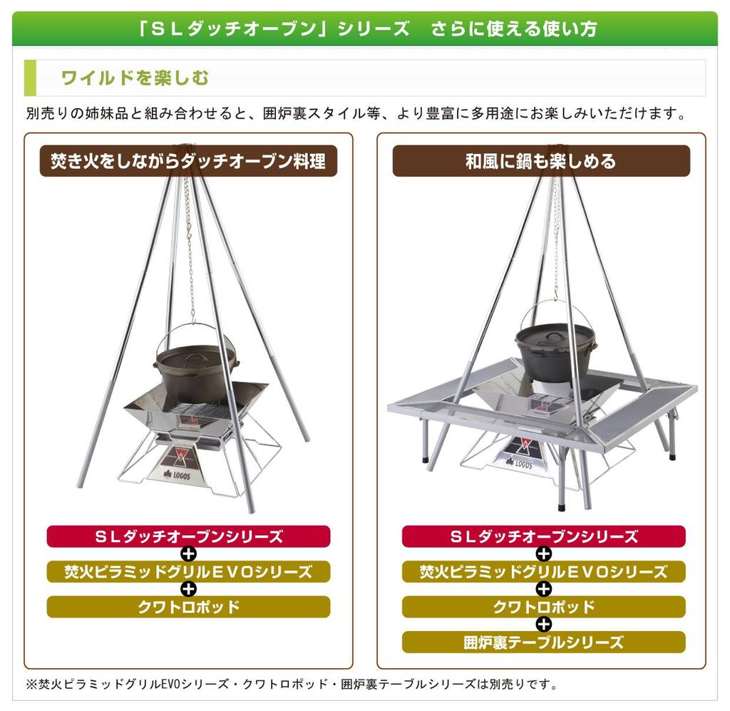 Logos SL Dutch Oven Deep 81062232 Camping Outdoor 12-inch (with Bag)
