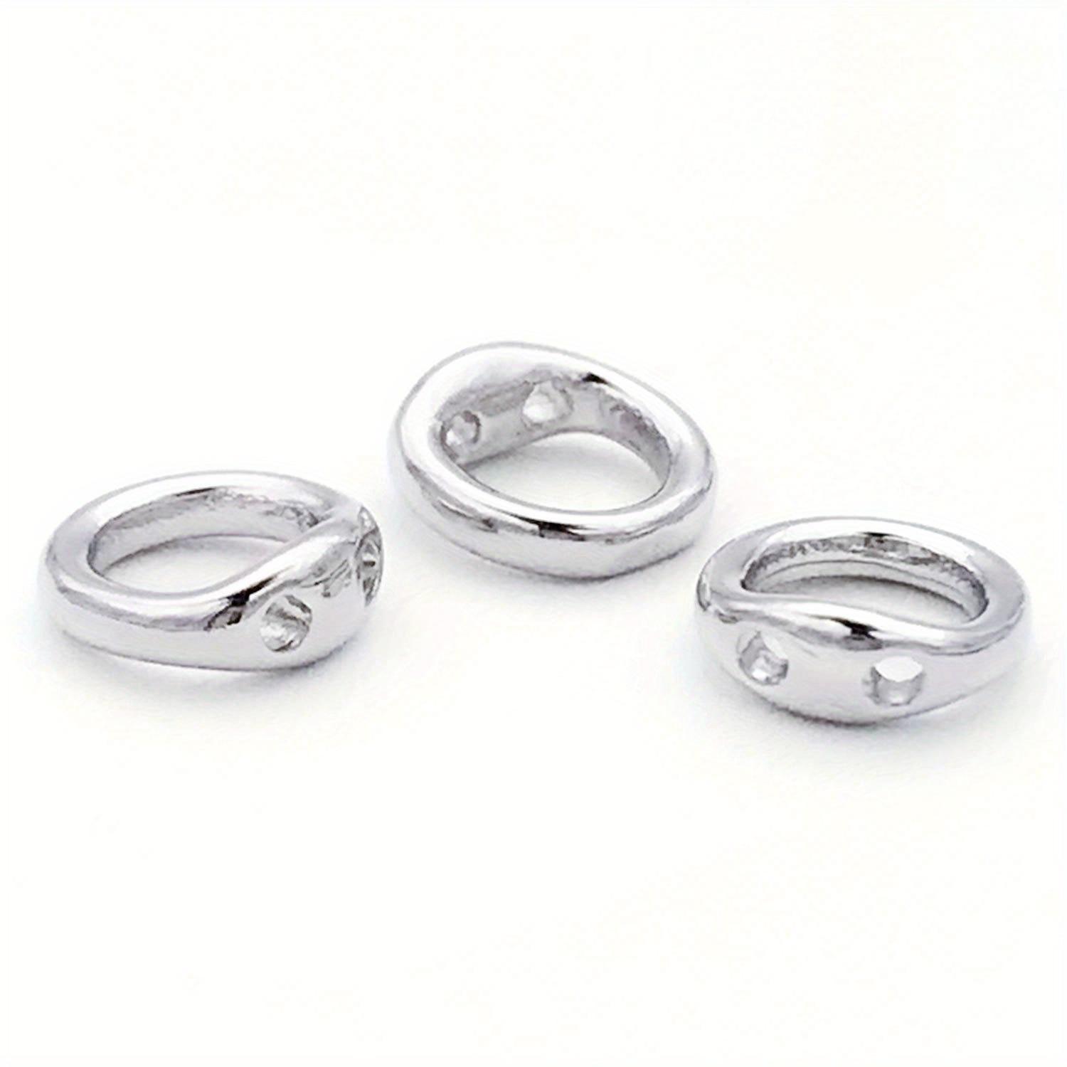 

10pcs 18K Real Gold Plated Brass Metal Crimp End Beads, Jewelry End Caps Connector for DIY Jewelry Making Accessories 5mm