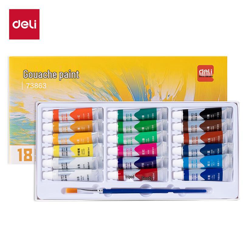 Deli 24-Color 5ml Gouache Paint Set