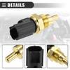Motoforti Engine Coolant Temperature Sensor, Water Temp Sender, for MITSUBISHI Challenger K94 2.5TD 1998-2007, Metal, No.ME202053, Gold Tone