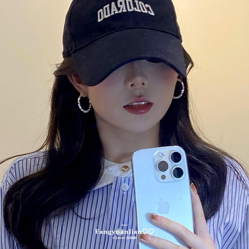 

Shopkeeper Recommend! Square and round Face Silver Earrings for Women 2025 New Arrival Best Selling Fancy Ear Ring Niche Style Design Ear Studs Silver broken silver circle earrings 3cm