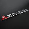 For Mitsubishi Lancer 9 ASX L200 Colt Pajero Outlander Eclipse EVO 15.2x2cm Metal Car 3D Emblem Letter Stickers Rear Trunk Badge
