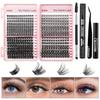 Diy Large-Capacity Eyelash Book Natural Fluffy 392 Clusters D Song Segmented False Eyelash Set