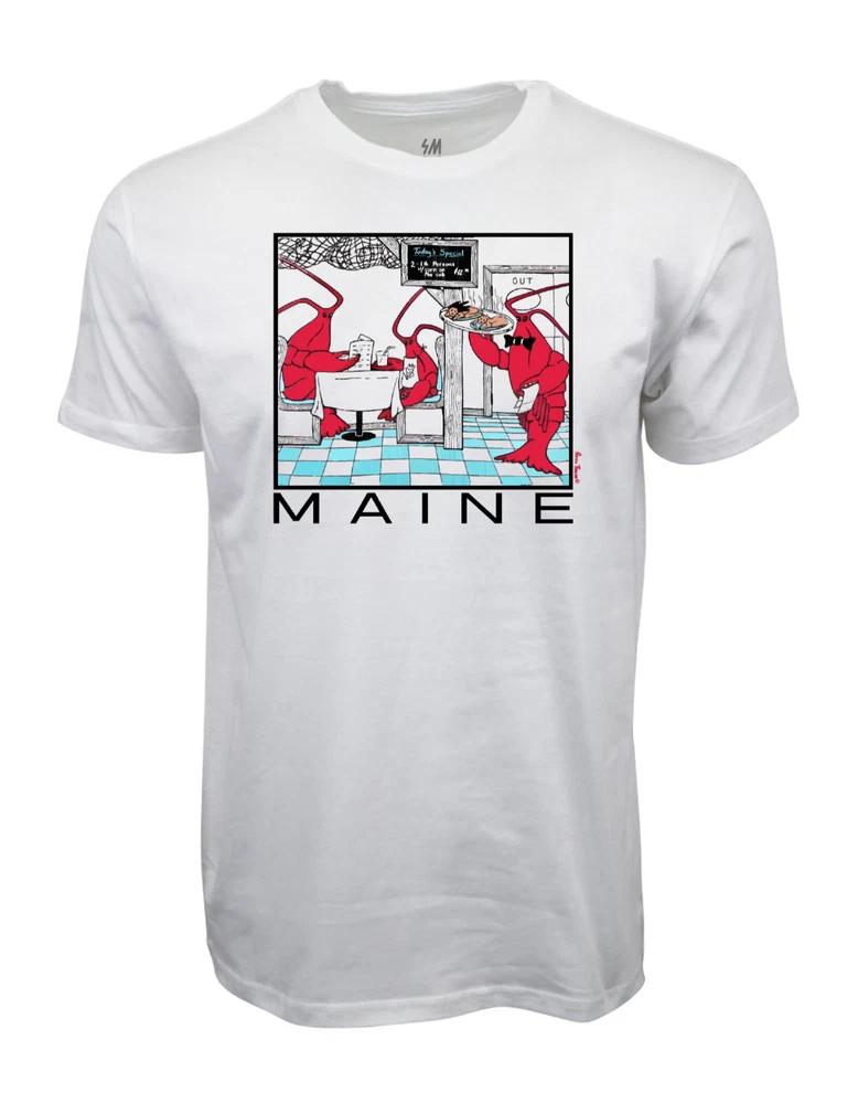 Maine Graphic T Shirt White S