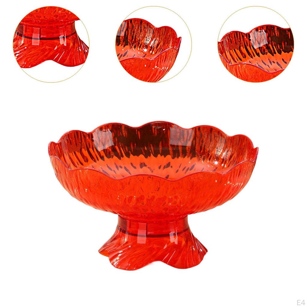 Creative Fruit Bowl on Stand with Modern Multifunctional Tray, Elegant PP Stand, Decorative Tabletop
