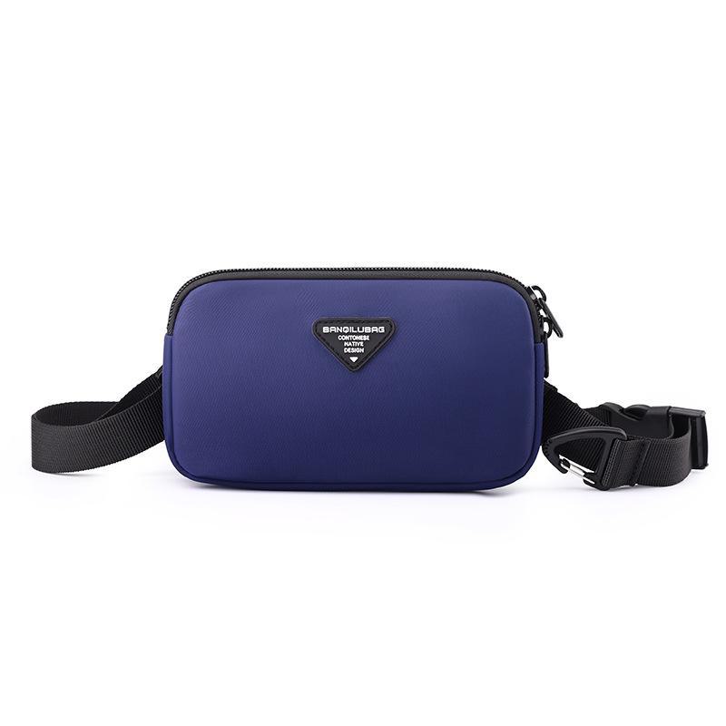 

Мужская повседневная мини-сумка через плечо 2024 года - летняя модная сумка-мессенджер для мобильного телефона One Size синий