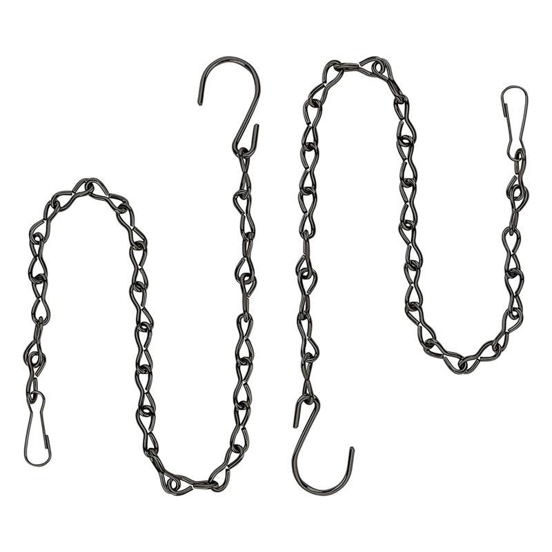 ABMH-Hanging Plant Chain, Black Chain For Hanging Bird Feeders Planters Lanterns Baskets Billboards Wind Chimes Ornaments