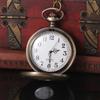 Roman Scale Display Vintage Pocket Watch Necklace Chain Retro Hanging Watch  Cosplay