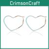 Stylish Geometric Heartshaped Earrings Trendy Fashion Jewelry In Multiple Colors Vibrant