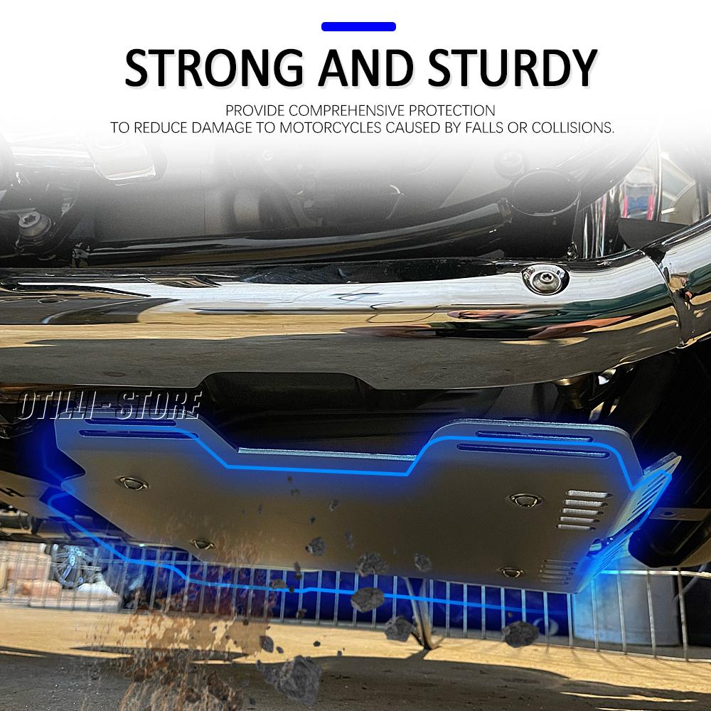2020 2021 2022 2023 Motorcycle Accessories Engine Chassis Protection Guard Skid Plate Protector For BMW R 18 R18 R18 Aluminum