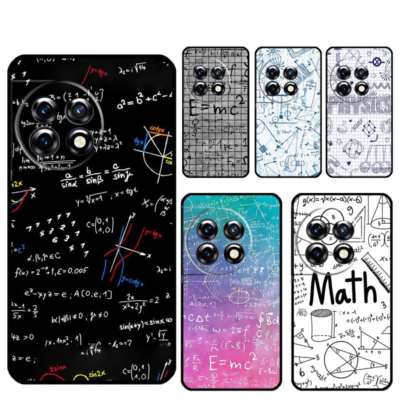 Physics Math Formula Equation Funda For OnePlus 13R 13 12 R 11 9 10 Pro 8T 9RT 10T OnePlus Nord CE 2 3 4 Lite N20 N30 Case