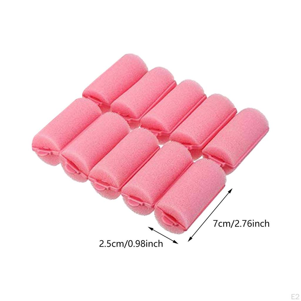 10x Hair Rollers Curlers Styling Accessories Professional Makeup Tool Twist Clips for Women