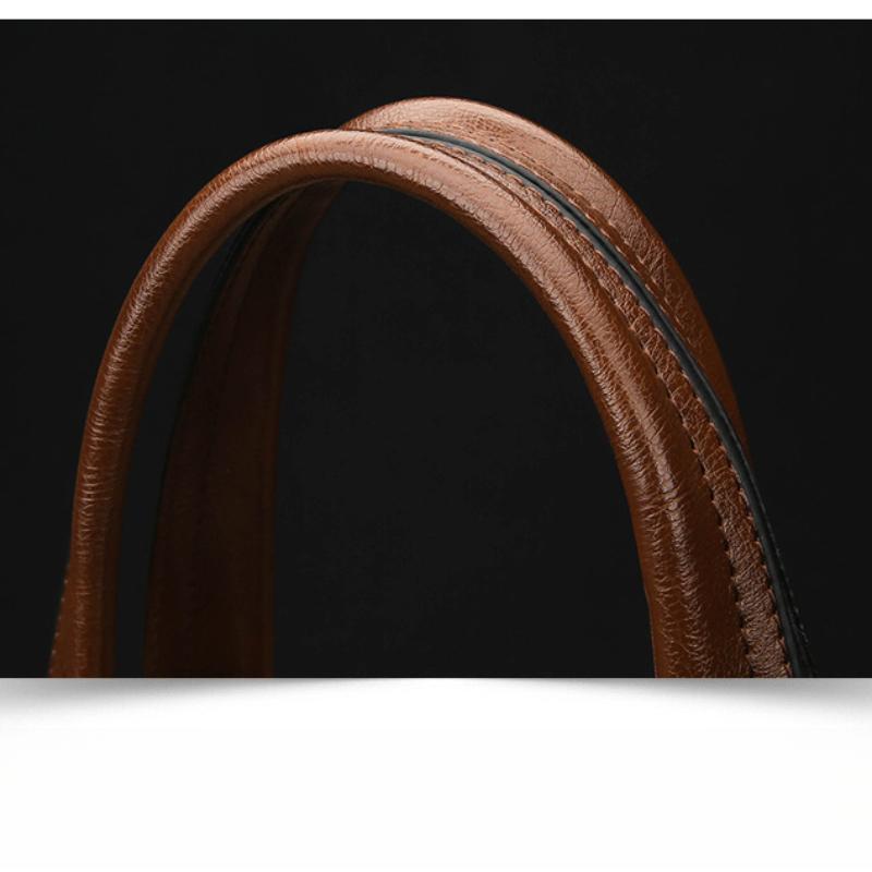 Business Men's Handbags Horizontal and Vertical Briefcases Messenger Large-capacity Shoulder Leather Bags Document Bags