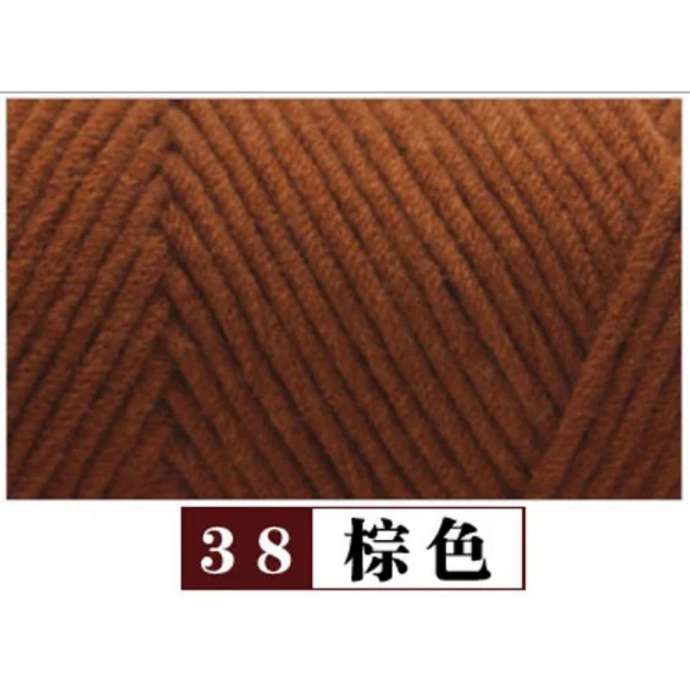 100g Pure Colour Lover Yarn Soft Milk Cotton Yarn Woolen Yarn 8 Ply Thread for Knitting Scarf Wool Handmade DIY Scarves Gift