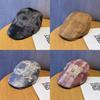 Vintage Tie Dye Newsboy Cap For Women With Breathable Cotton Material Perfect For Spring And Summer Wear