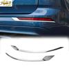 2X For Volvo XC60 2018- Chrome Car Rear Fog Light Lamp Eyelid Cover Trim