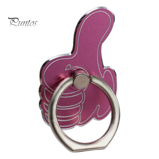 

Держатель для кольца для телефона Не оставляет следов Многоразовый Поддержка вращения на 360 градусов Мобильный телефон Регулируемый Противоскользящий Простая установка Портативный в форме большого пальца Настольный компьютер розовый