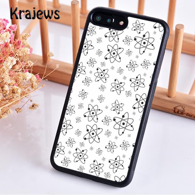 Krajews Atom Chemistry Science Design Phone Case For iPhone 17 Air 16 15 14 Plus 11 12 13 Pro Max Coque Shell Fundas
