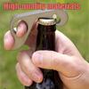 Compact One-Handed Bottle Opener with Magnetic Suction , Portable Aluminum Beer Bottle Opener for Hiking, Camping, and Home Use