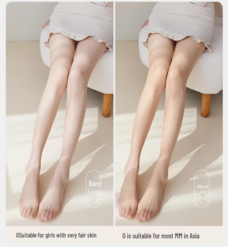 Black Silk Ultra-Thin Anti-Snag Pantyhose for Women