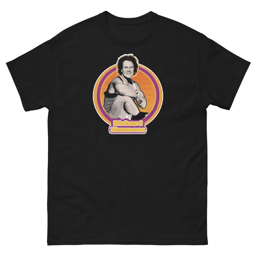 Richard Simmons Black Graphic T Shirt Unisex Classic Tee
