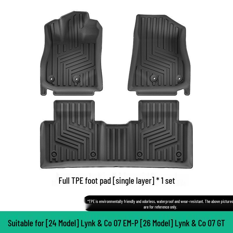 TPE Waterproof Wear-Resistant Floor and Trunk Mats for 2024 Lynk & Co 07 EM-P