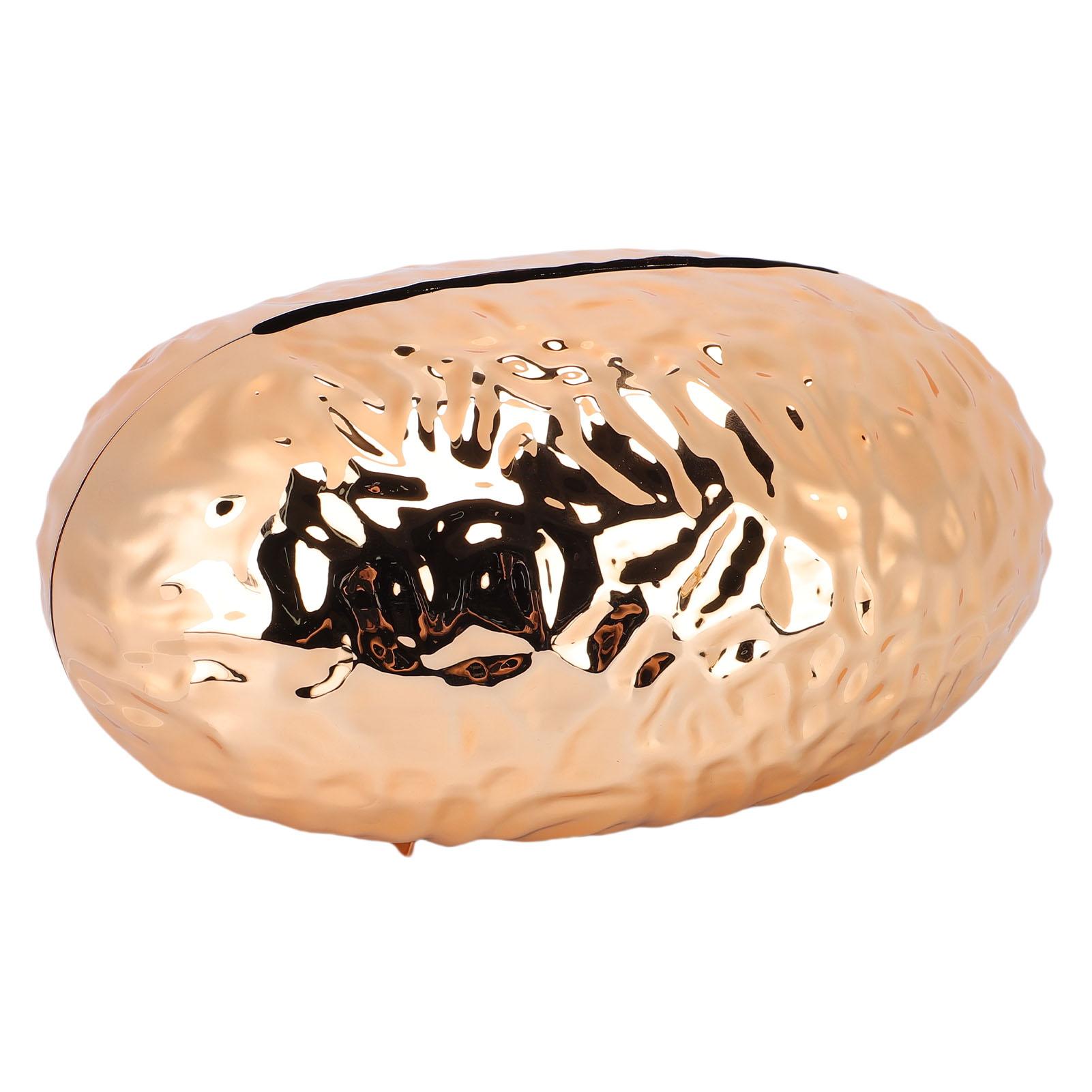 

Oval Tissue Holder with Non Slip Base Luxury Shiny Tissue Box for Bathroom Bedroom Living Room Desk