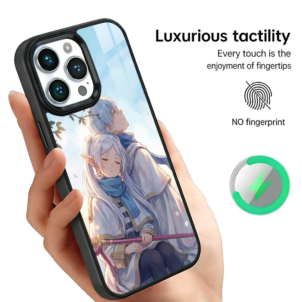 

Frieren Anime Beyond Journeys End Phone Case For IPhone17 16 15 14 13 12 11 Plus Pro Max Plus Wireless Charger Cover Funda iPhone12PRO