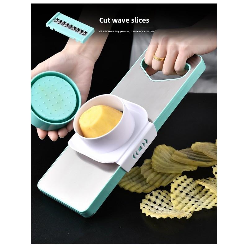 Household Potato Slicer Stainless Steel Vegetable Slicer Kitchen Vegetable Slicer Radish Slicer and Grater