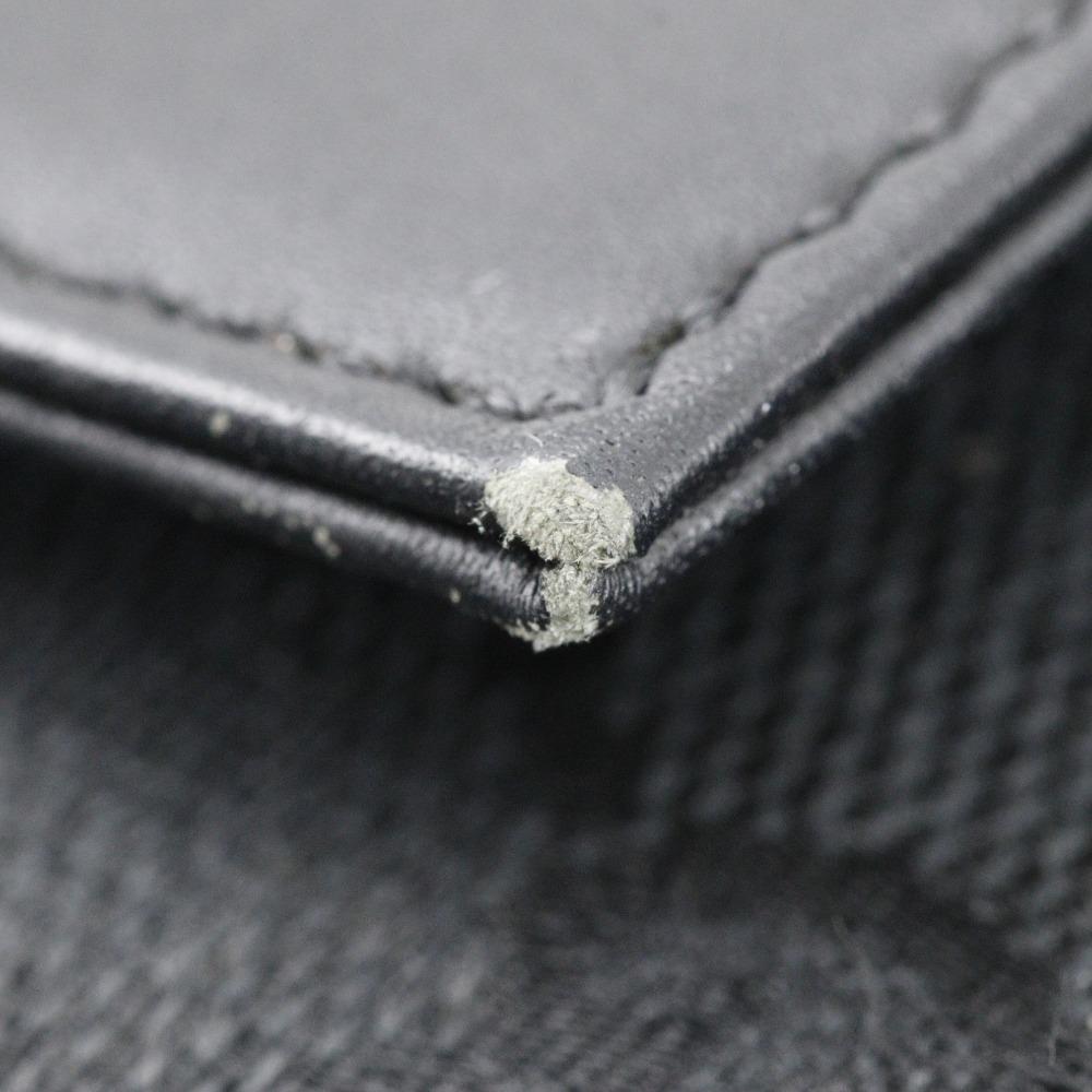 GUCCI body bag Waist bag 28566 black GG canvas/leather unisex Used