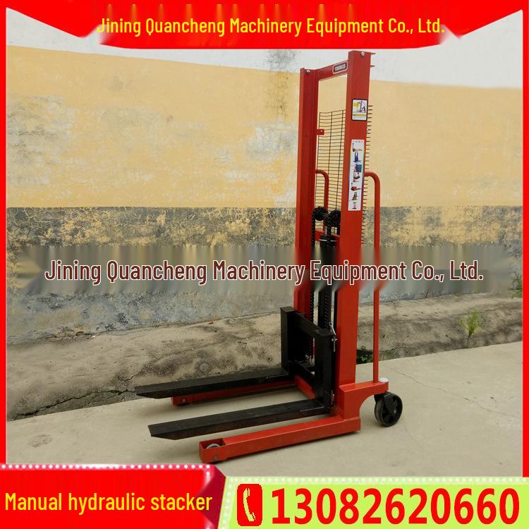 Small Manual Forklift: 200 Kg Mini Hydraulic Stacker Vehicle