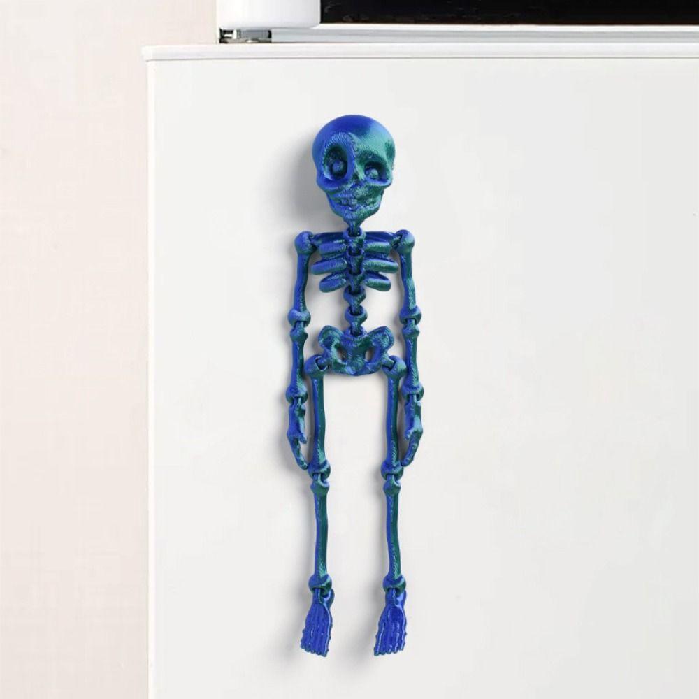 Movable Skeleton Rack Refrigerator Sticker Exquisite Refrigerator Magnets Children