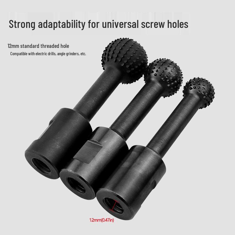 Spherical Wood Carving Ball Chisel Grinder Head