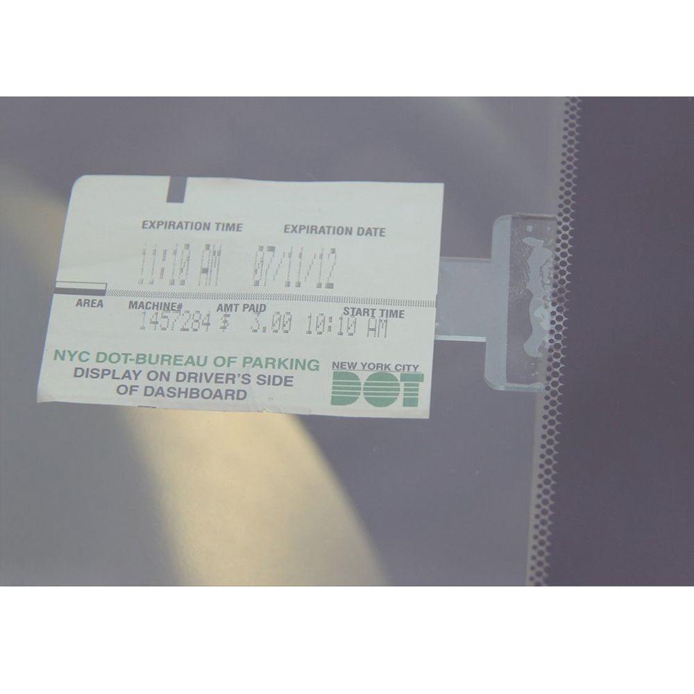 Window Kit Ticket Permit Holder Plastic Card Holder Stickers Hot Clip Sticker  Car Accessories