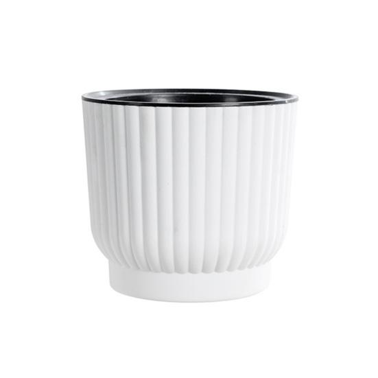 Self Watering Pots for Indoor Plants Plastic Wicking Flower Pots Modern African Violet Planter with Reservoir And Wick Rope