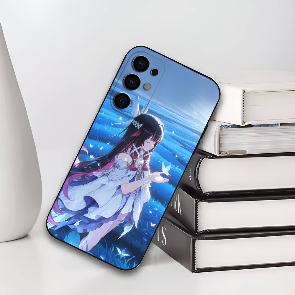 C-Columbina G-Genshin I-Impact Phone Case For Samsung S25,S24,S21,S22,S23,S30,Ultra,S20,Plus,Soft Silicone Black Cover