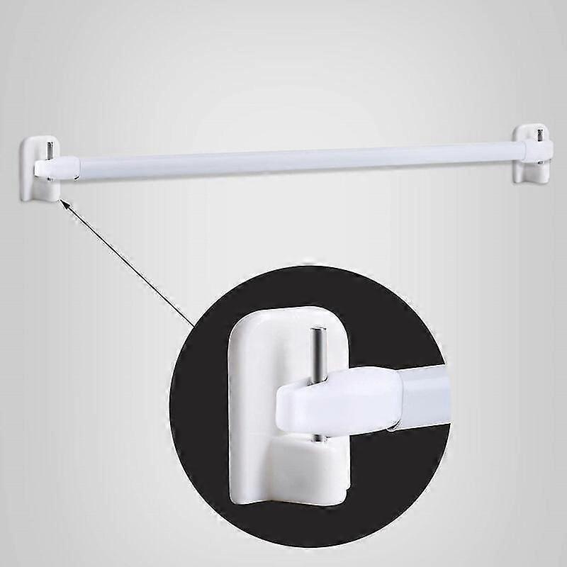 20 Pcs Self Adhesive Curtain Rod Hooks Curtain Rod Holders for Bathroom Kitchen Bedroom