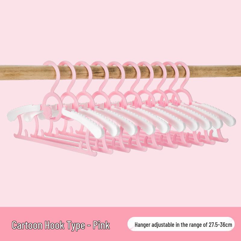 Nordic Style Seamless Plastic Hangers for Infants, Toddlers, and Children's Clothing & Pants