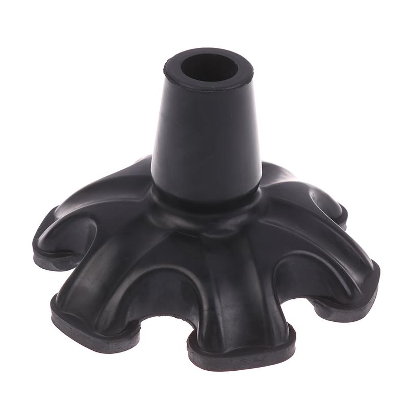 New 19MM Cane Tips 6 Pillar Design Nonslip Rubber Crutch End Mat With For Walking Stick Crutch Tips Accessories