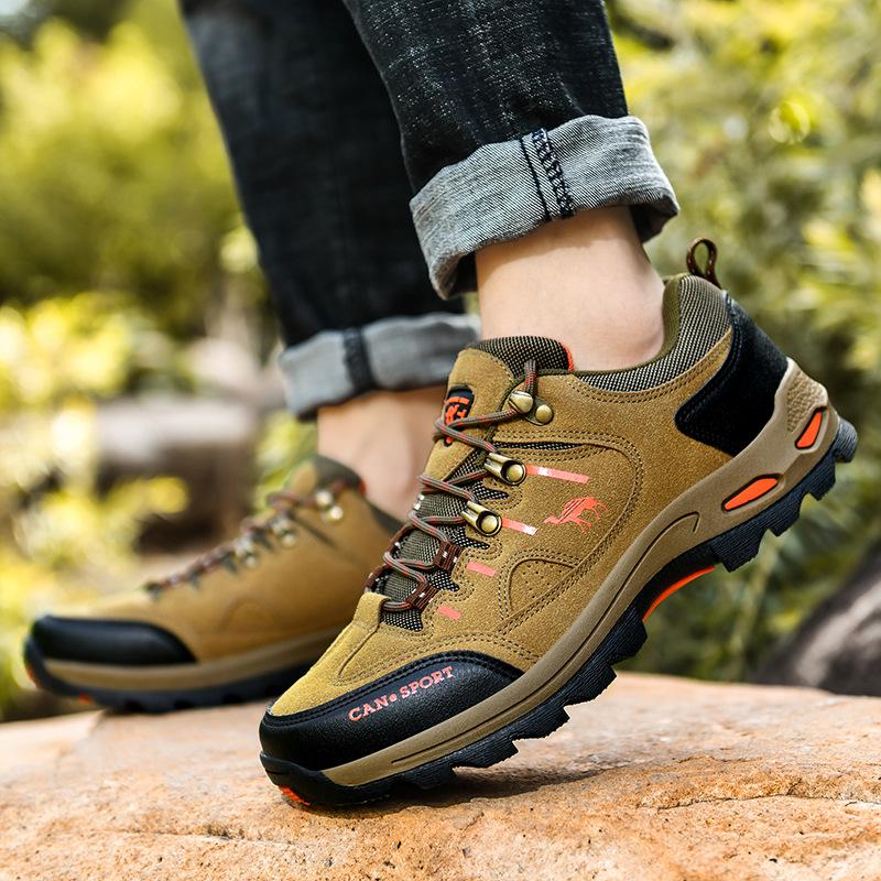 

Autumn & Winter Men s Non-Slip Outdoor Hiking Lace-Up Low-Top Travel Shoes - Large Size, Unisex Design. 40 армія зелений колір