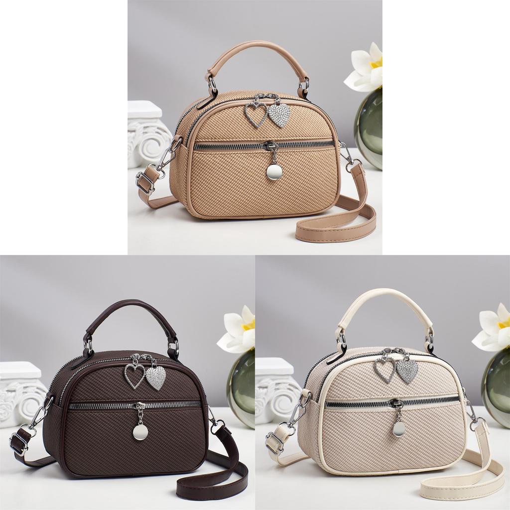 Female Fashion Tote Bag With Pu Material And Zipper Closure For Daily Use